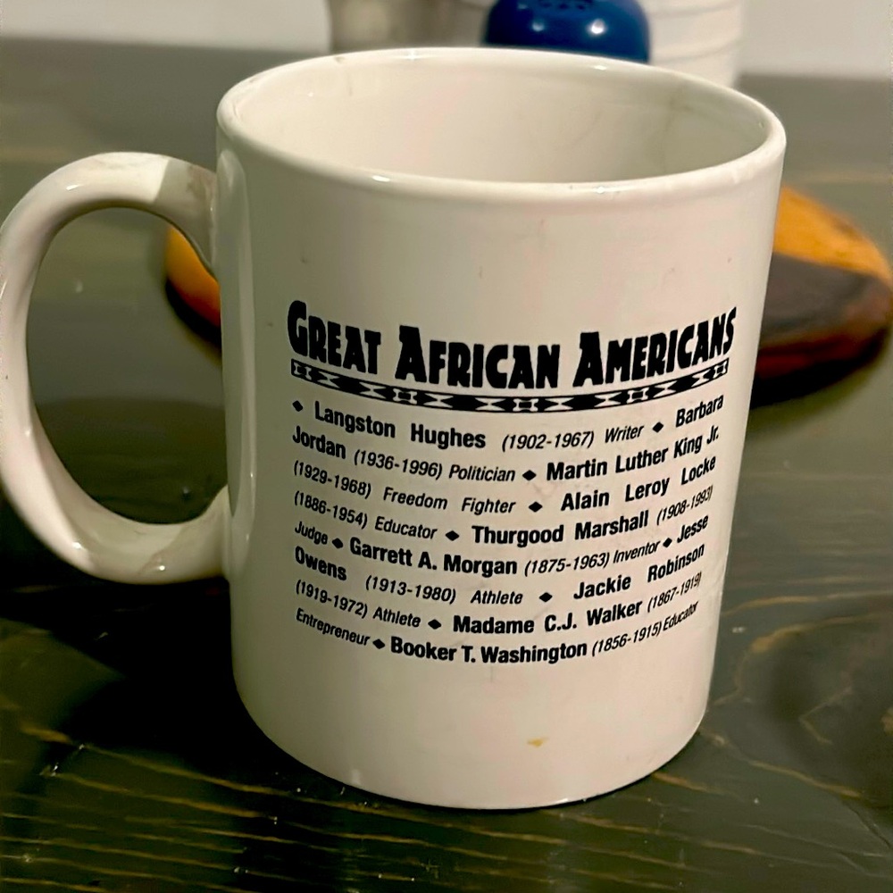 M ware GREAT AFRICAN AMERICANS coffee mug